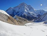 10 5 Makalu West Face, West Pillar, Southwest Face And Glacier Trail From Top Of East Col I turned around on the East Col (6135m) to admire Makalu West Face, Makalu West Pillar, Makalu Southwest Face and the route from the East Col Glacier Camp.